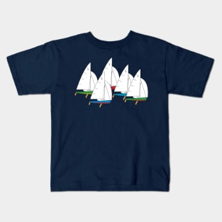 Thistle One-Design Sailboats Racing Kids T-Shirt